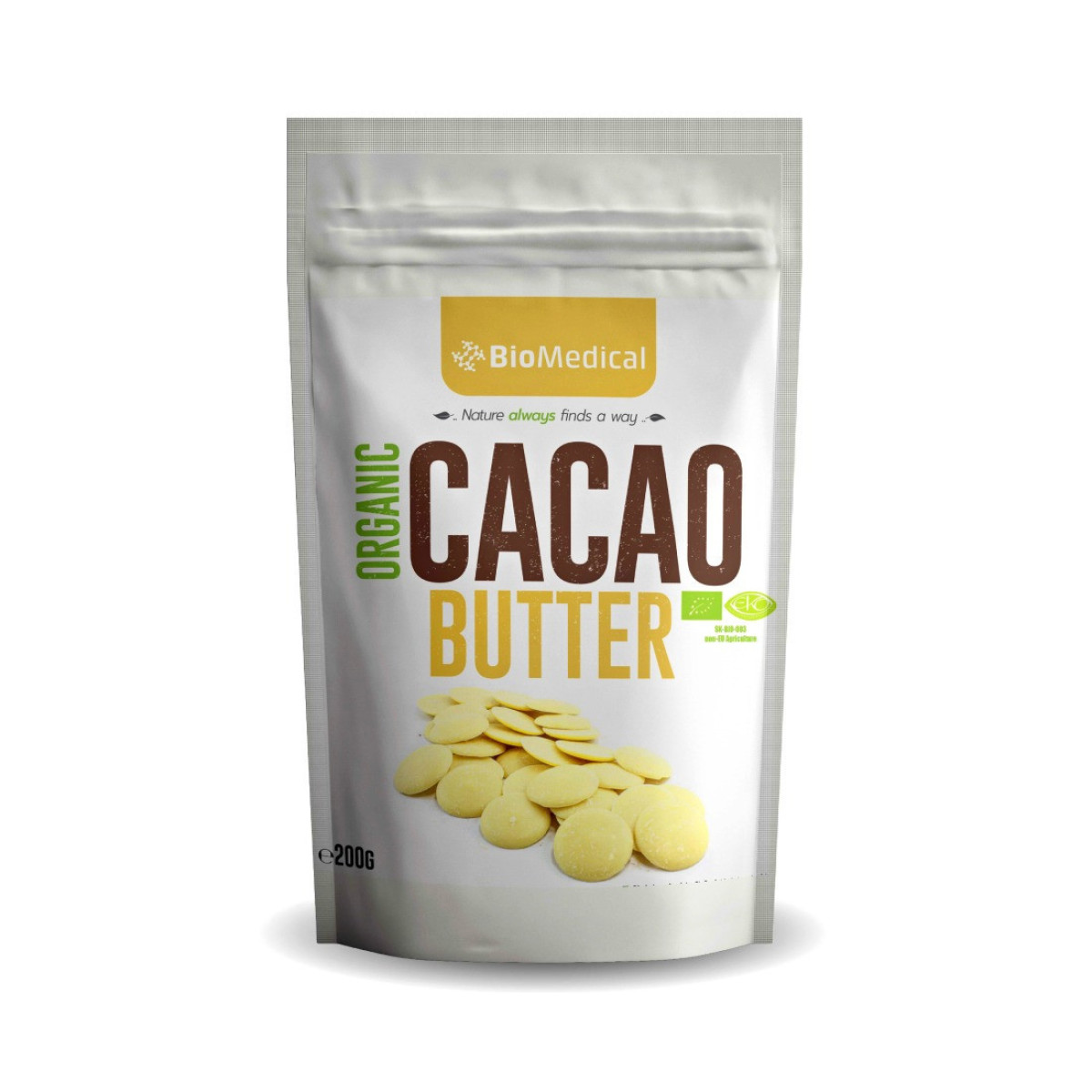 Kakaové maslo BIO Natural 200g